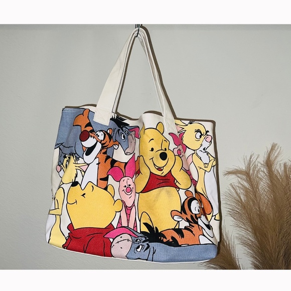 Disney Store Disney Store Winnie the Pooh Eeyore Tigger Canvas Tote Bag - Picture 2 of 4